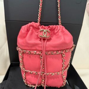 Chanel Coral Chain Mini Bag